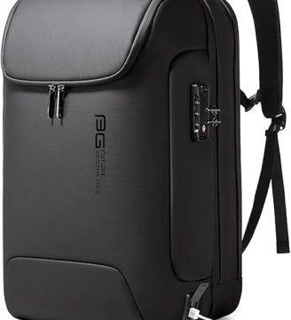BANGE Men's Anti-Theft Backpack,Waterproof Fashion Travel Backpacks,High Tech Backpack with USB3.0 Charging Port,Business Laptop Backpack Fits 17.3 Inch Notebook…
